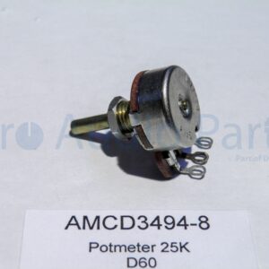D3494-8 – Potmeter 25K LOG Round Shaft