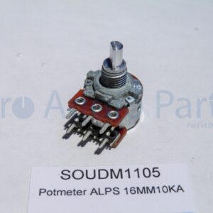 DM1105 – Potmeter 10KAx2 16MM D-Shaft (S)