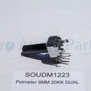 DM1223 – Potmeter 20KK 9MM D-Shaft Dual