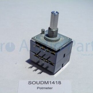DM1418 – Potmeter 50KAx2 27MM Slotted Shaft