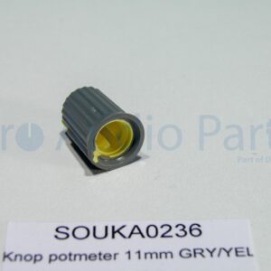 KA0236 – Potmeter knop 11MM GRY/YEL D-Shaft