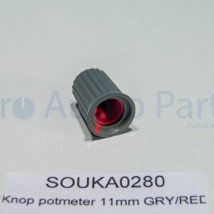 KA0280 – Potmeter knop 11MM GRY/RED D-Shaft