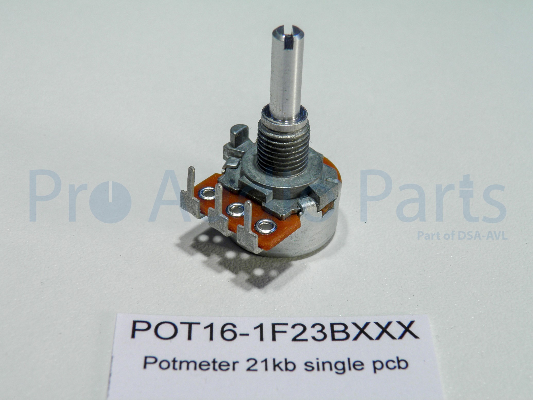 POT16-1F23BXXX - Potmeter 21KB Slotted Shaft