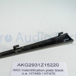 2931Z1522 – Indentification plate matte black