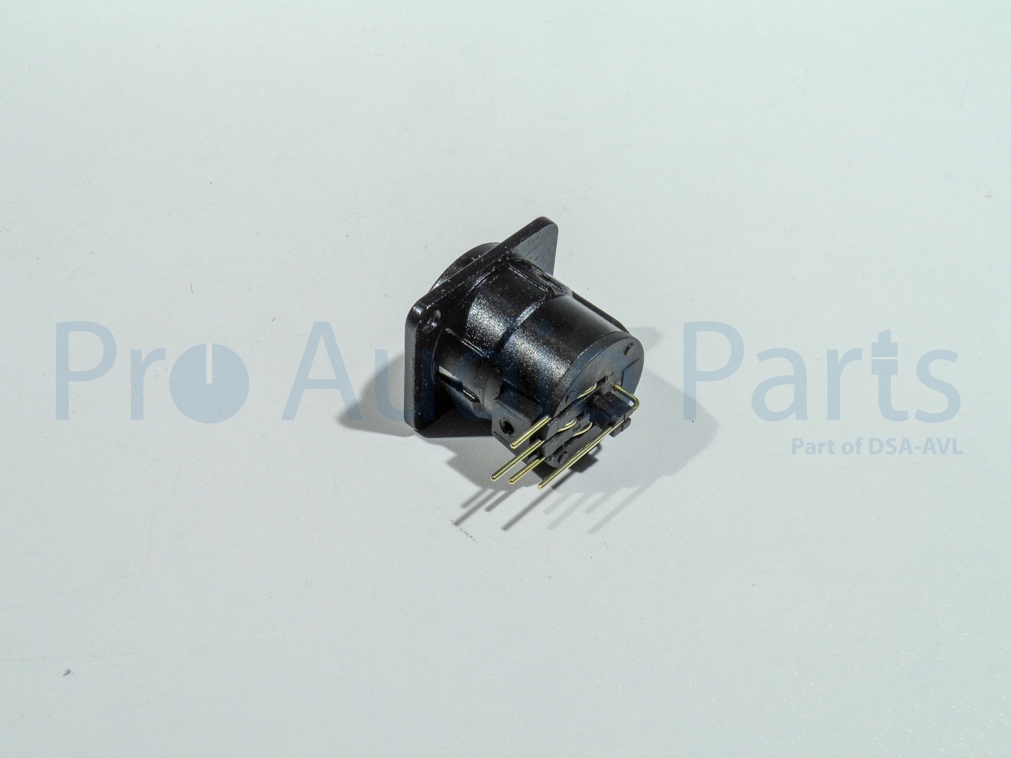 NC3MD-H-B - Neutrik XLR 3P male PCB mount Black