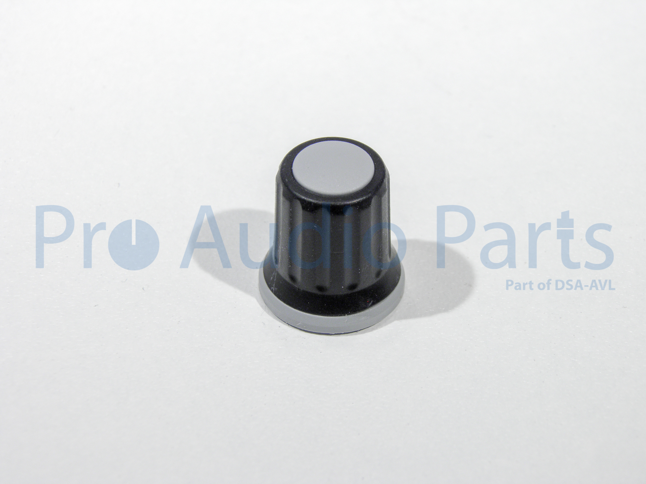 D&R10450125 - Potmeter knop BLK/GRY Spline Shaft